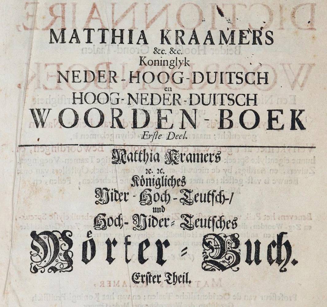 Große Abbildung Nr.1: 138-1147 (Kramer,M.: (Lexika - Wörterbücher - Sprachwissenschaften)