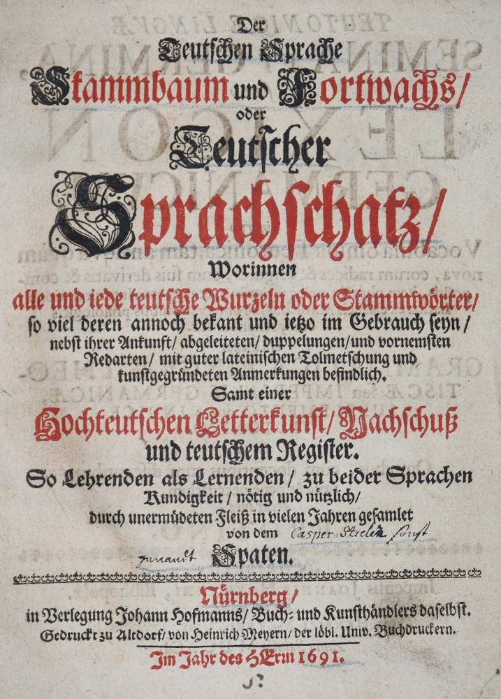 Große Abbildung Nr.1: 138-1157 (Stieler,K.v.).: (Lexika - Wörterbücher - Sprachwissenschaften)