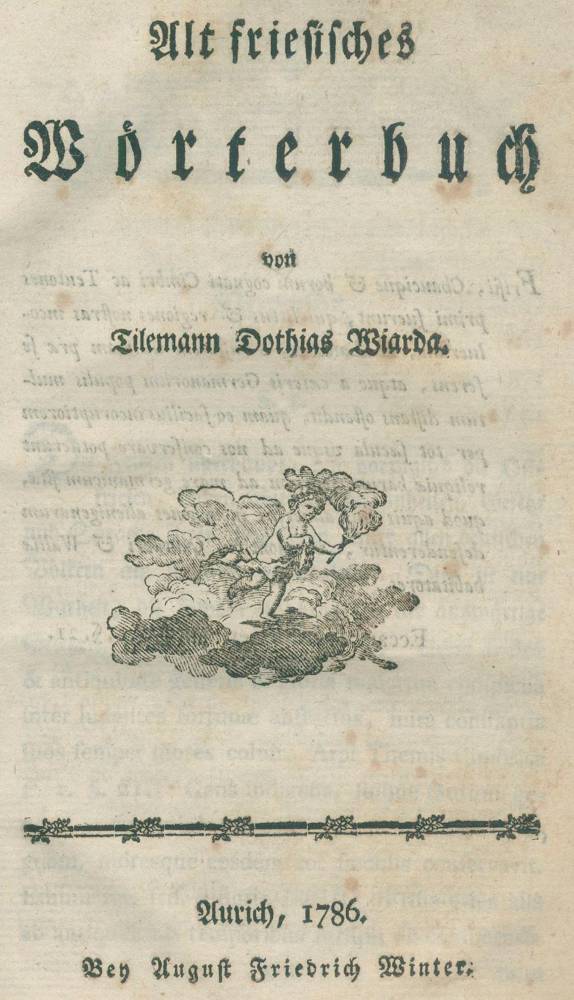 Große Abbildung Nr.1: 138-1158 Wiarda,T.D.: (Lexika - Wörterbücher - Sprachwissenschaften)