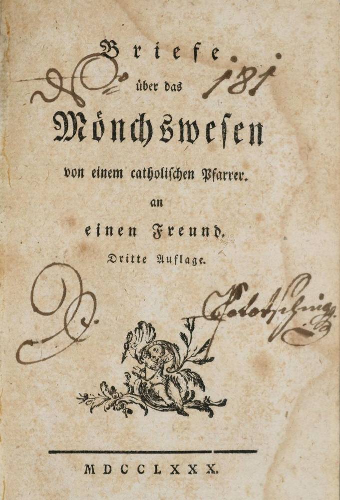 Große Abbildung Nr.1: 138-1181 Briefe über das Mönchswesen: (Kultur- und Sittengeschichte)