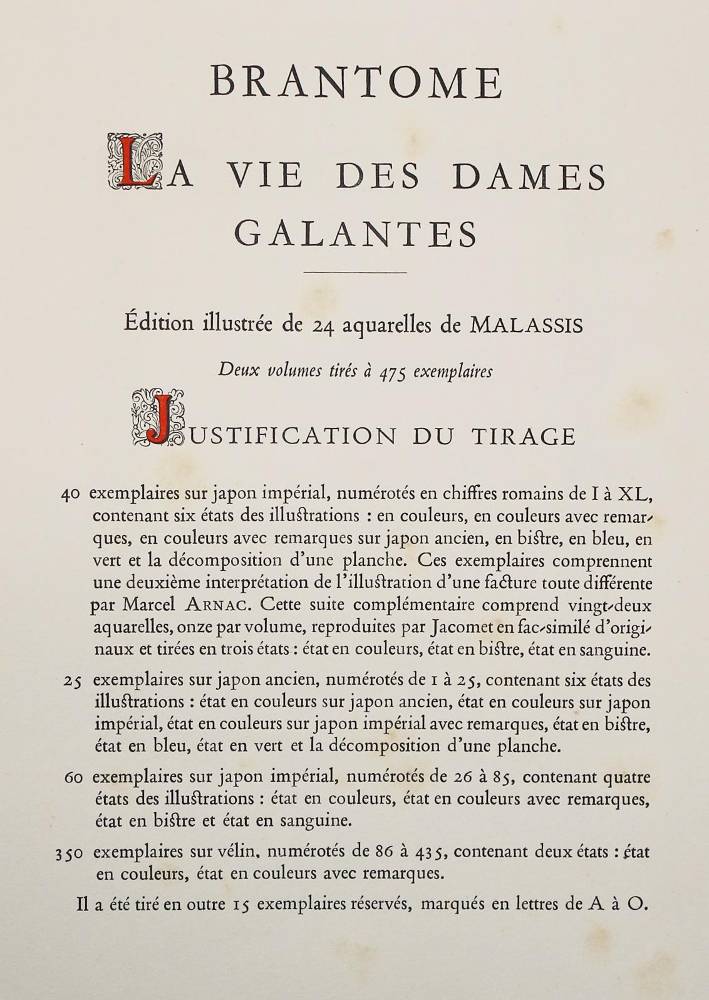 Große Abbildung Nr.4: 138-1185 Brantome,P.de B.de.: (Erotika - Galantes)