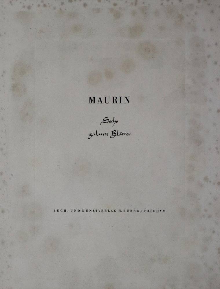 Große Abbildung Nr.2: 138-1193 Maurin (Pseud. ?).: (Erotika - Galantes)