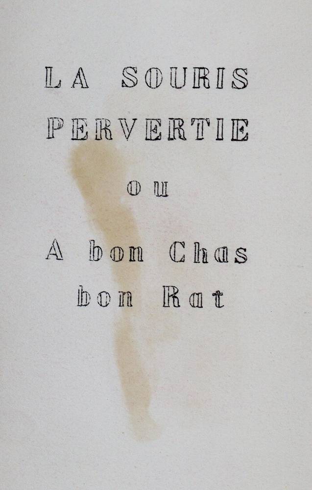 Große Abbildung Nr.1: 138-1195 Souris Pervertie, La,: (Erotika - Galantes, Photographie)