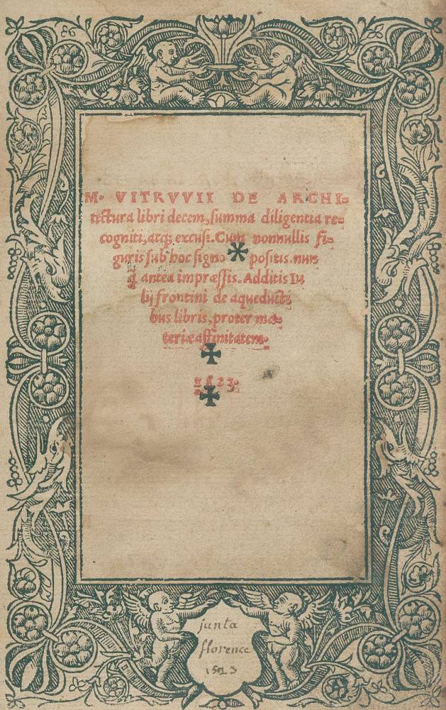 Große Abbildung Nr.1: 138-12 Vitruvius, Pollio,M.: (Architektur)