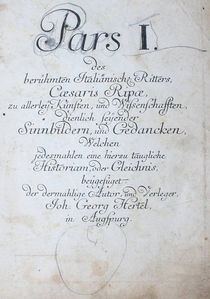 Große Abbildung Nr.1: 138-120 Ripa,C.: (Emblemata)