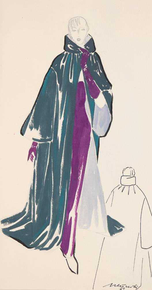 Große Abbildung Nr.1: 138-1209 Modefigurinen: (Mode und Trachten)