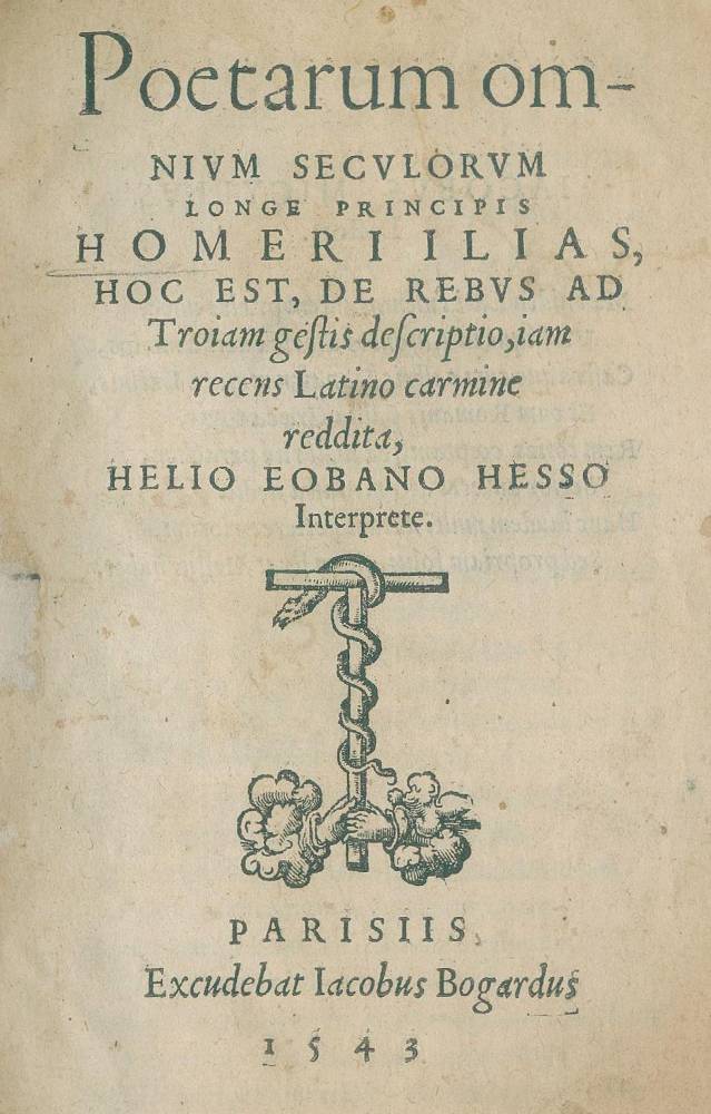 Große Abbildung Nr.1: 138-123 Eobanus Hessus, Helius.: (Alte Drucke, Handschriften und Theologie)