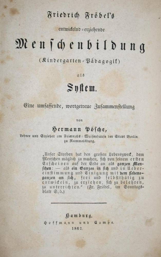 Große Abbildung Nr.1: 138-1236 Pösche,H.: (Pädagogik, Fröbel)