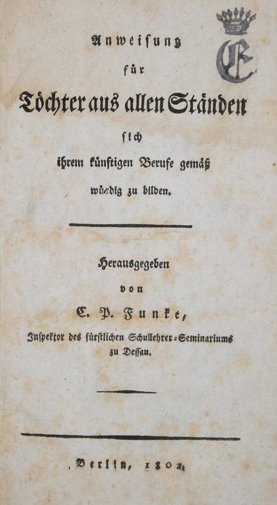 Große Abbildung Nr.1: 138-1237 Funke,C.P.: (Pädagogik)