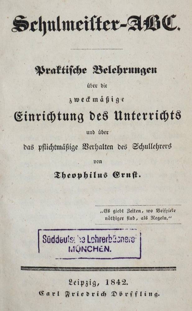 Große Abbildung Nr.3: 138-1248 Sickel,H.F.F.: (Pädagogik)