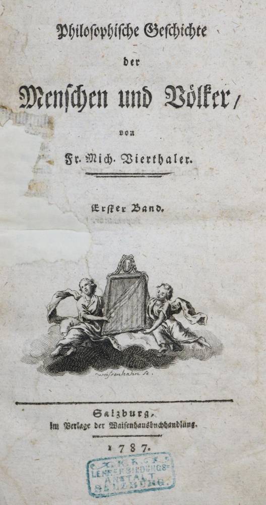 Große Abbildung Nr.1: 138-1251 Vierthaler,F.M.: (Pädagogik)