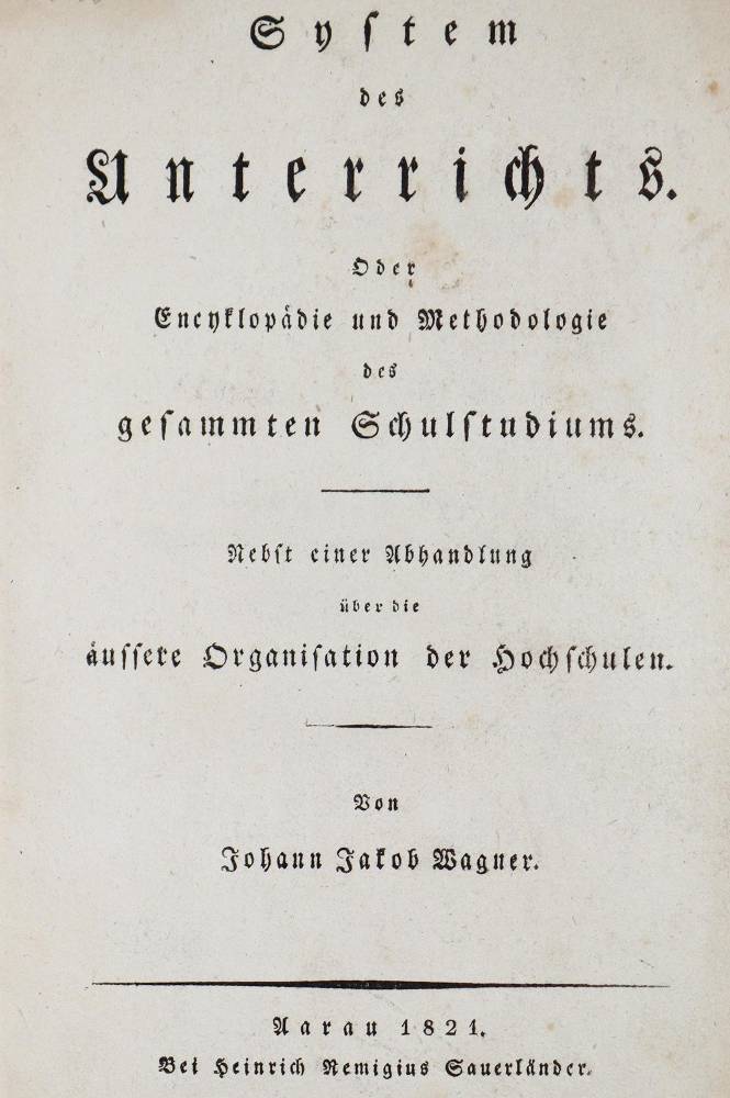 Große Abbildung Nr.1: 138-1253 Wagner,J.J.: (Pädagogik)