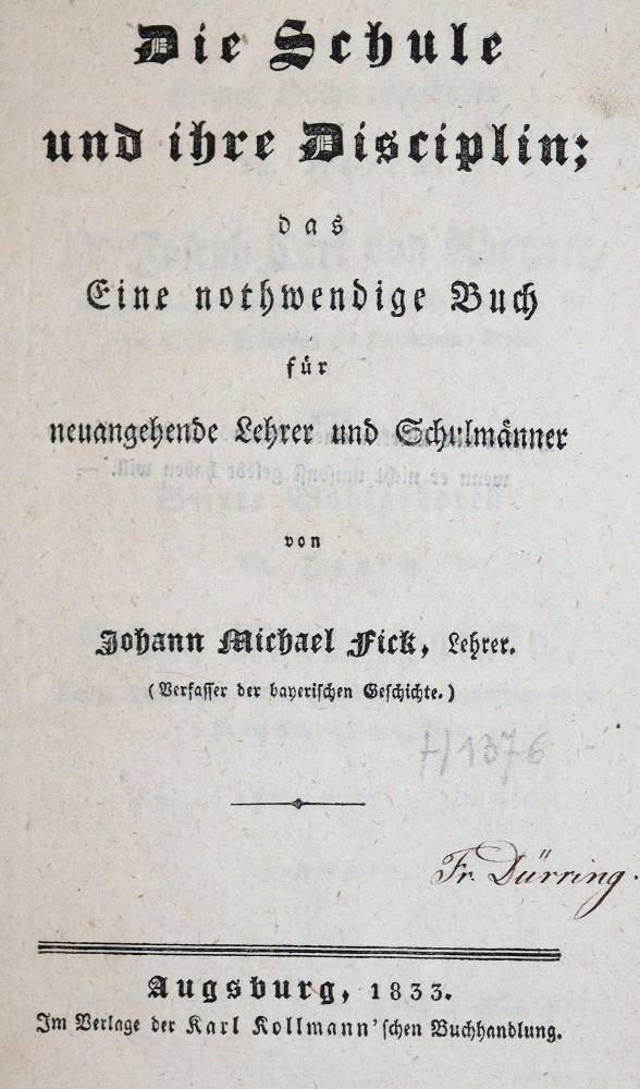 Große Abbildung Nr.2: 138-1254 Wagner,P.J.: (Pädagogik)
