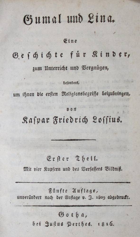 Große Abbildung Nr.1: 138-1259 Lossius,K.F.: (Robinsonaden)