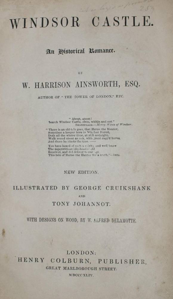 Große Abbildung Nr.2: 138-1272 Ainsworth,W.H.: (Literatur und illustrierte Bücher bis 19.Jahrhundert)