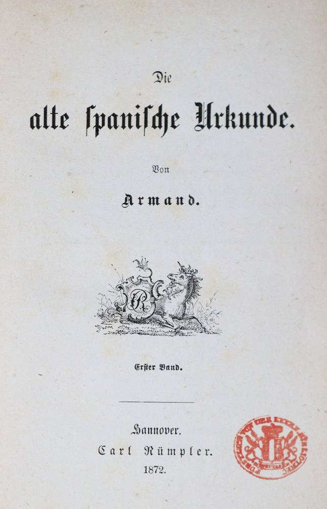 Große Abbildung Nr.1: 138-1278 Armand (d.i. F.A.Strubberg).: (Literatur und illustrierte Bücher bis 19.Jahrhundert)