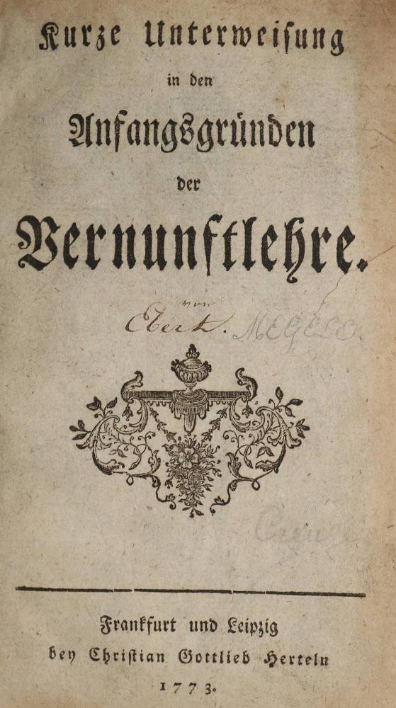 Große Abbildung Nr.1: 138-1300 (Ebert,J.J.).: (Literatur und illustrierte Bücher bis 19.Jahrhundert)