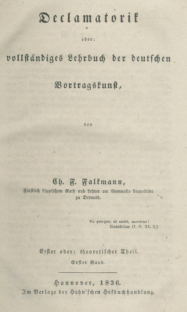 Große Abbildung Nr.1: 138-1327 Falkmann,Ch.F.: (Literatur und illustrierte Bücher bis 19.Jahrhundert)