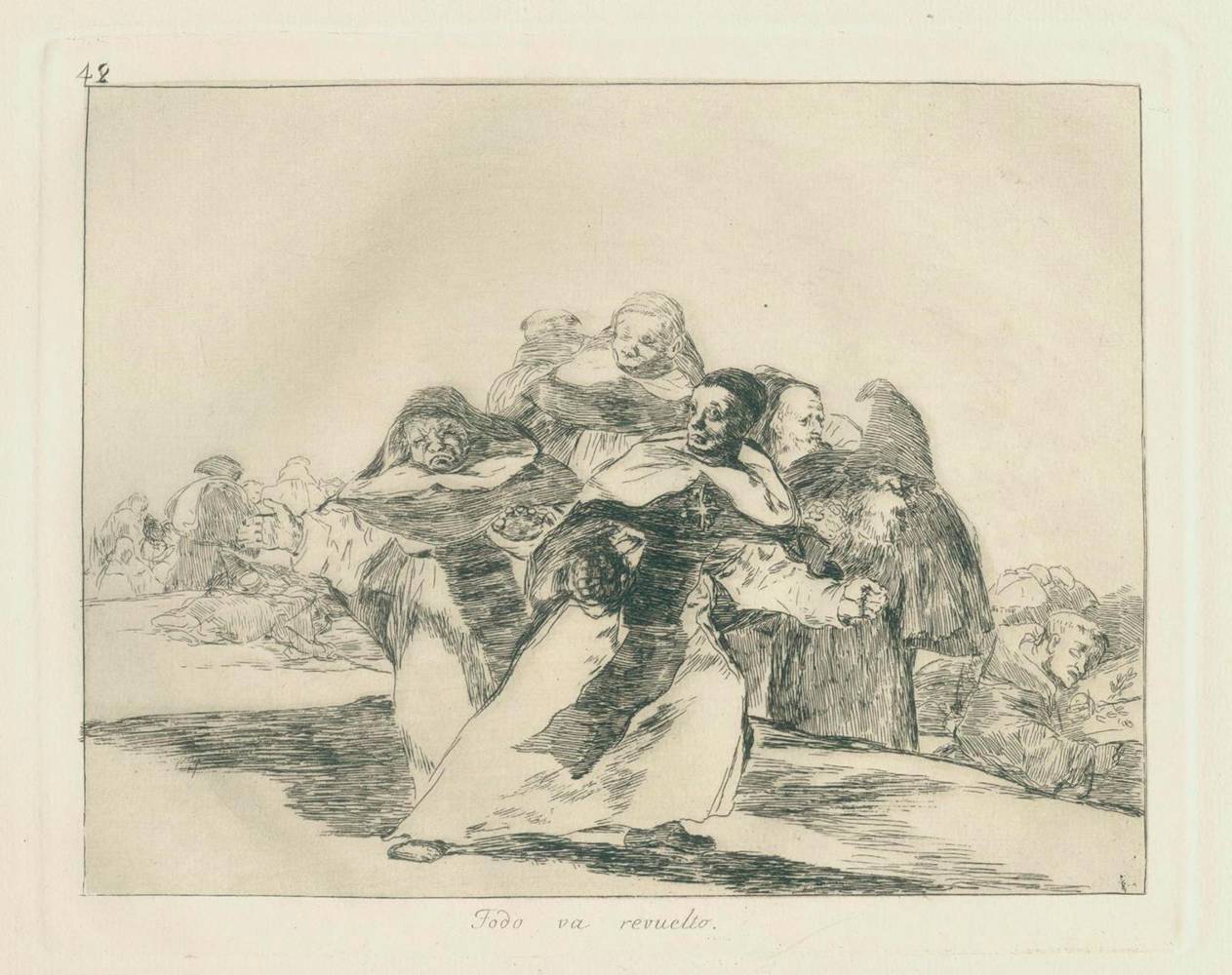 Große Abbildung Nr.2: 138-1345 Goya, Francisco de: (Literatur und illustrierte Bücher bis 19.Jahrhundert)