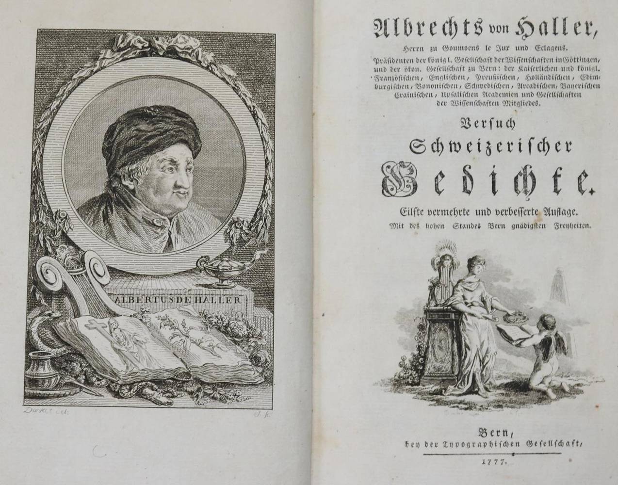 Große Abbildung Nr.1: 138-1350 Haller,A.v.: (Literatur und illustrierte Bücher bis 19.Jahrhundert)