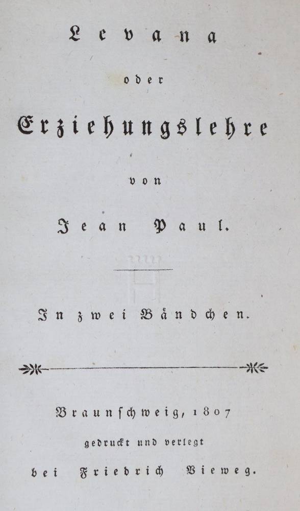 Große Abbildung Nr.1: 138-1363 Jean Paul (d.i. J.P.F.Richter).: (Literatur und illustrierte Bücher bis 19.Jahrhundert)