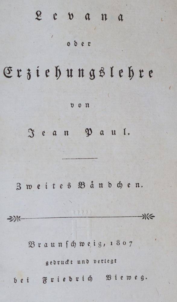 Große Abbildung Nr.2: 138-1363 Jean Paul (d.i. J.P.F.Richter).: (Literatur und illustrierte Bücher bis 19.Jahrhundert)