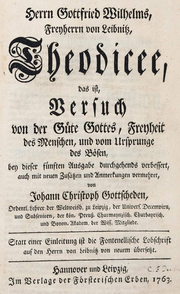 Große Abbildung Nr.2: 138-1380 Leibniz,G.W.: (Literatur und illustrierte Bücher bis 19.Jahrhundert)