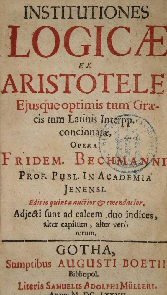 Große Abbildung Nr.2: 138-1385 Bechmann,F.: (Logik)