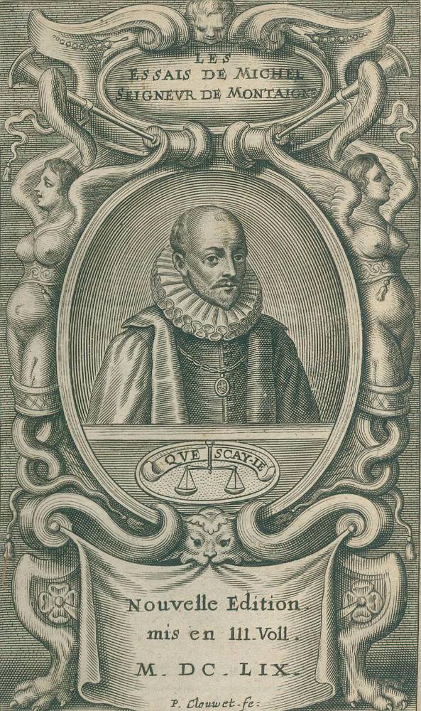 Große Abbildung Nr.1: 138-1399 Montaigne,M.de.: (Literatur und illustrierte Bücher bis 19.Jahrhundert)