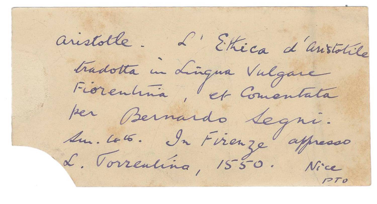 Große Abbildung Nr.2: 138-14 Aristoteles.: (Alte Drucke, Handschriften und Theologie)