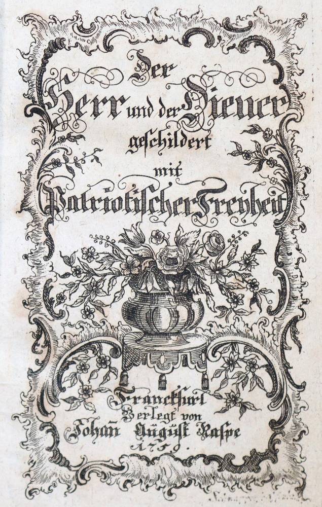 Große Abbildung Nr.1: 138-1401 (Moser,F.C.V.).: (Literatur und illustrierte Bücher bis 19.Jahrhundert)