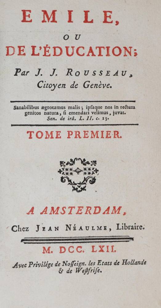 Große Abbildung Nr.1: 138-1420 Rousseau,J.J.: (Literatur und illustrierte Bücher bis 19.Jahrhundert)