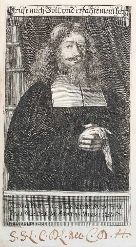 Große Abbildung Nr.1: 138-145 Gräter,G.F.: (Alte Drucke, Handschriften und Theologie)