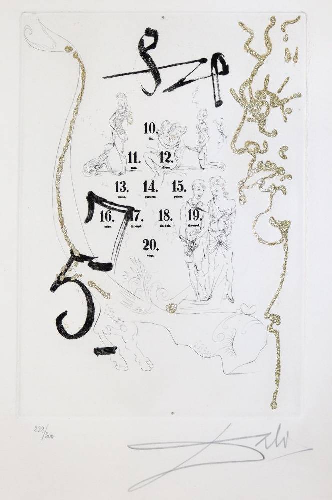 Große Abbildung Nr.6: 138-1469 Dali,S.: (Literatur und illustrierte Bücher 20.Jahrhundert - Alte Literatur in modernen Ausgaben)