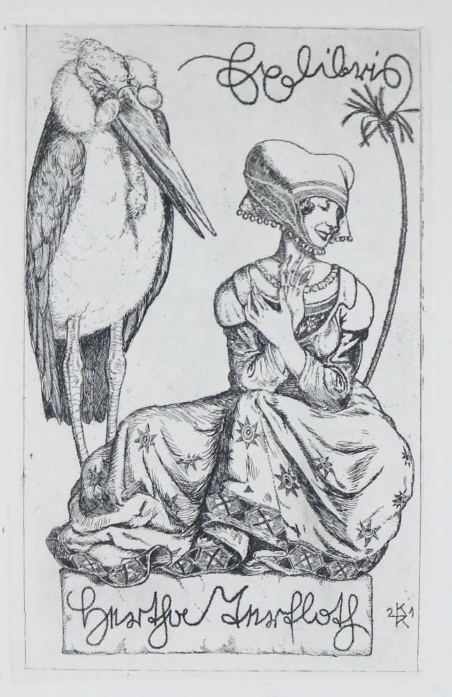Große Abbildung Nr.1: 138-1486 Braungart,R.: (Exlibris)