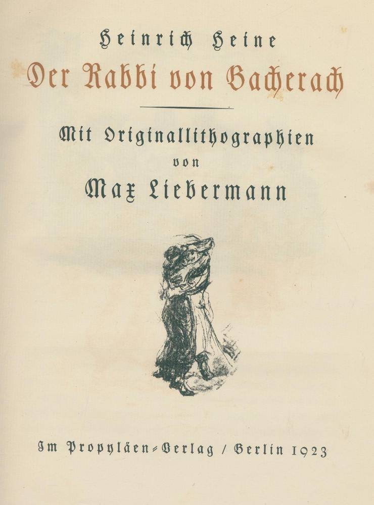 Große Abbildung Nr.1: 138-1510 Heine,H.: (Literatur und illustrierte Bücher 20.Jahrhundert - Alte Literatur in modernen Ausgaben)