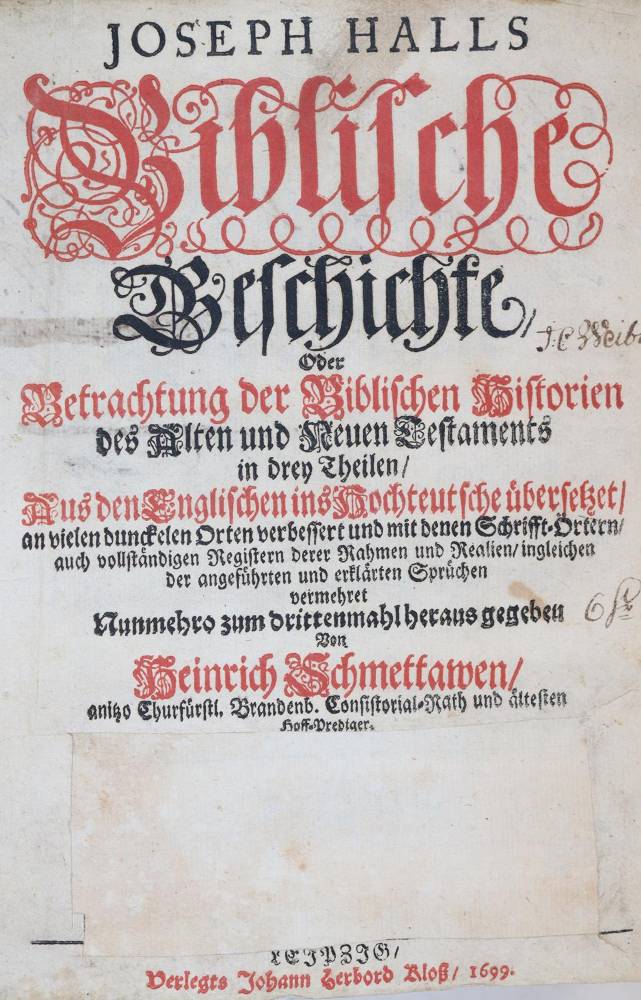 Große Abbildung Nr.1: 138-152 Hall,J.: (Alte Drucke, Handschriften und Theologie)