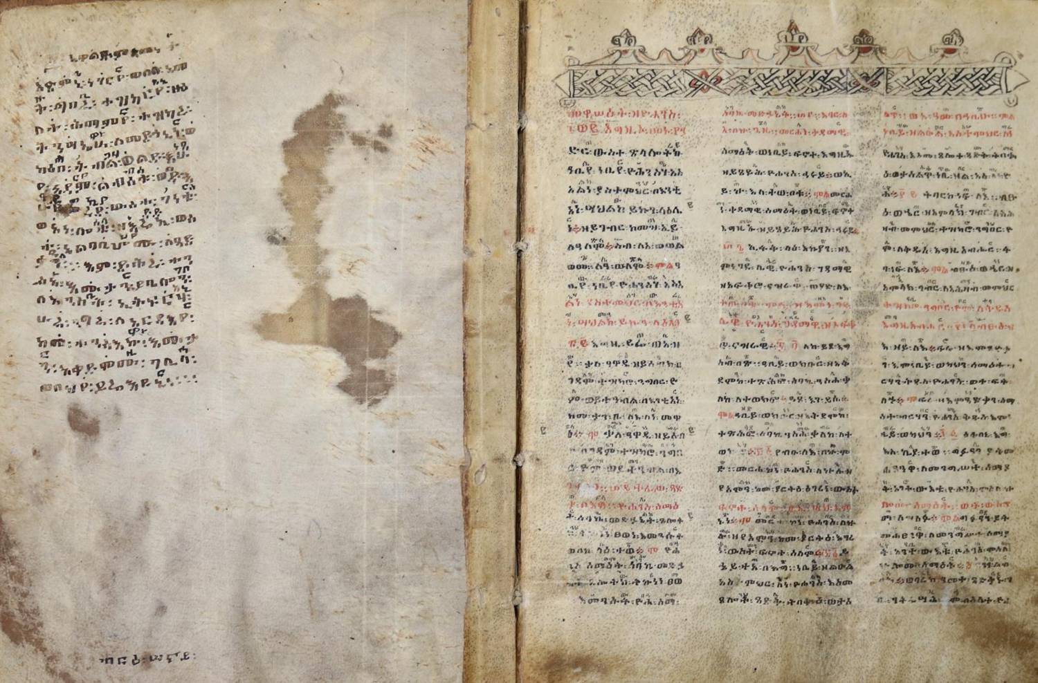 Große Abbildung Nr.3: 138-153 Äthiopische Handschrift: (Handschriften)
