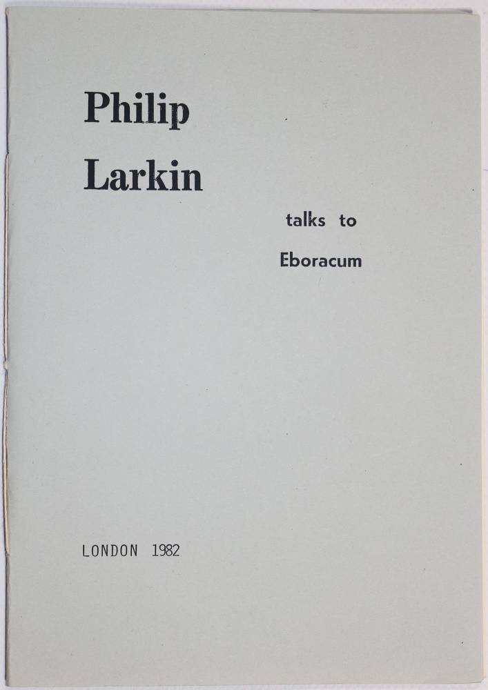 Große Abbildung Nr.23: 138-1541 Larkin,P.: (Literatur und illustrierte Bücher 20.Jahrhundert - Alte Literatur in modernen Ausgaben)