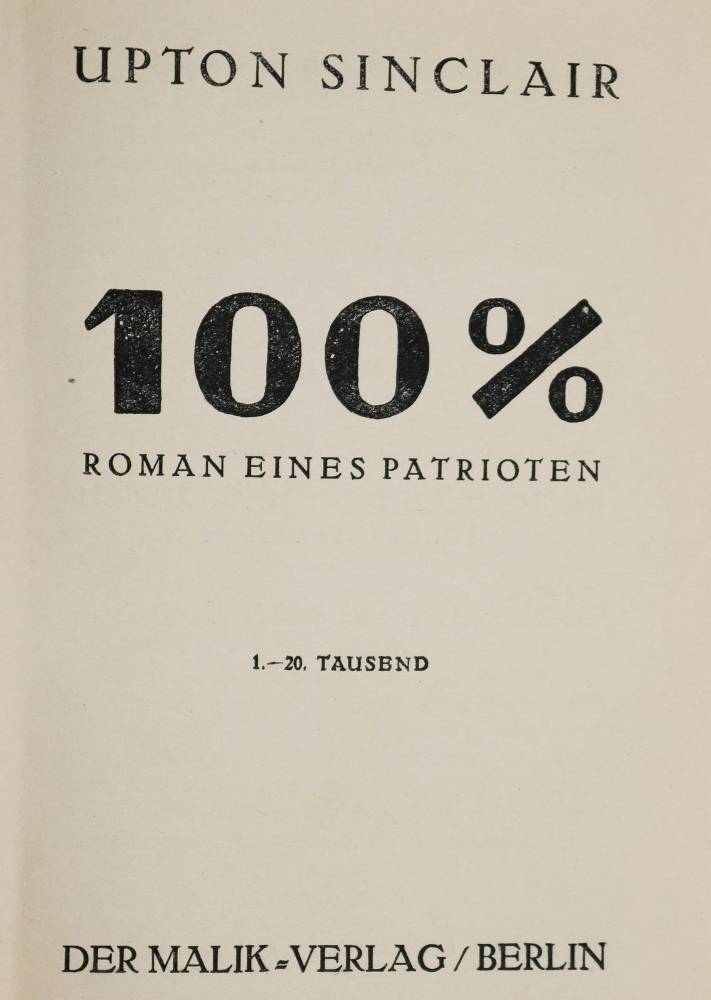 Große Abbildung Nr.2: 138-1549 Sinclair,U.: (Malik)