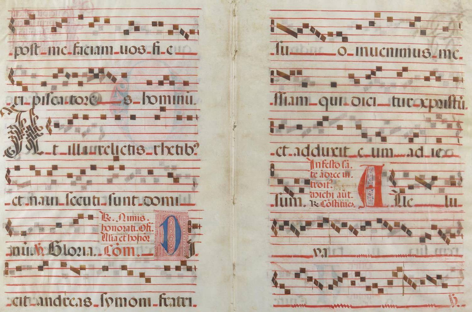 Große Abbildung Nr.2: 138-156 Antiphonar.: (Handschriften)