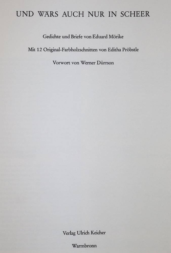 Große Abbildung Nr.2: 138-1578 Pressendrucke.: (Literatur und illustrierte Bücher 20.Jahrhundert - Alte Literatur in modernen Ausgaben)