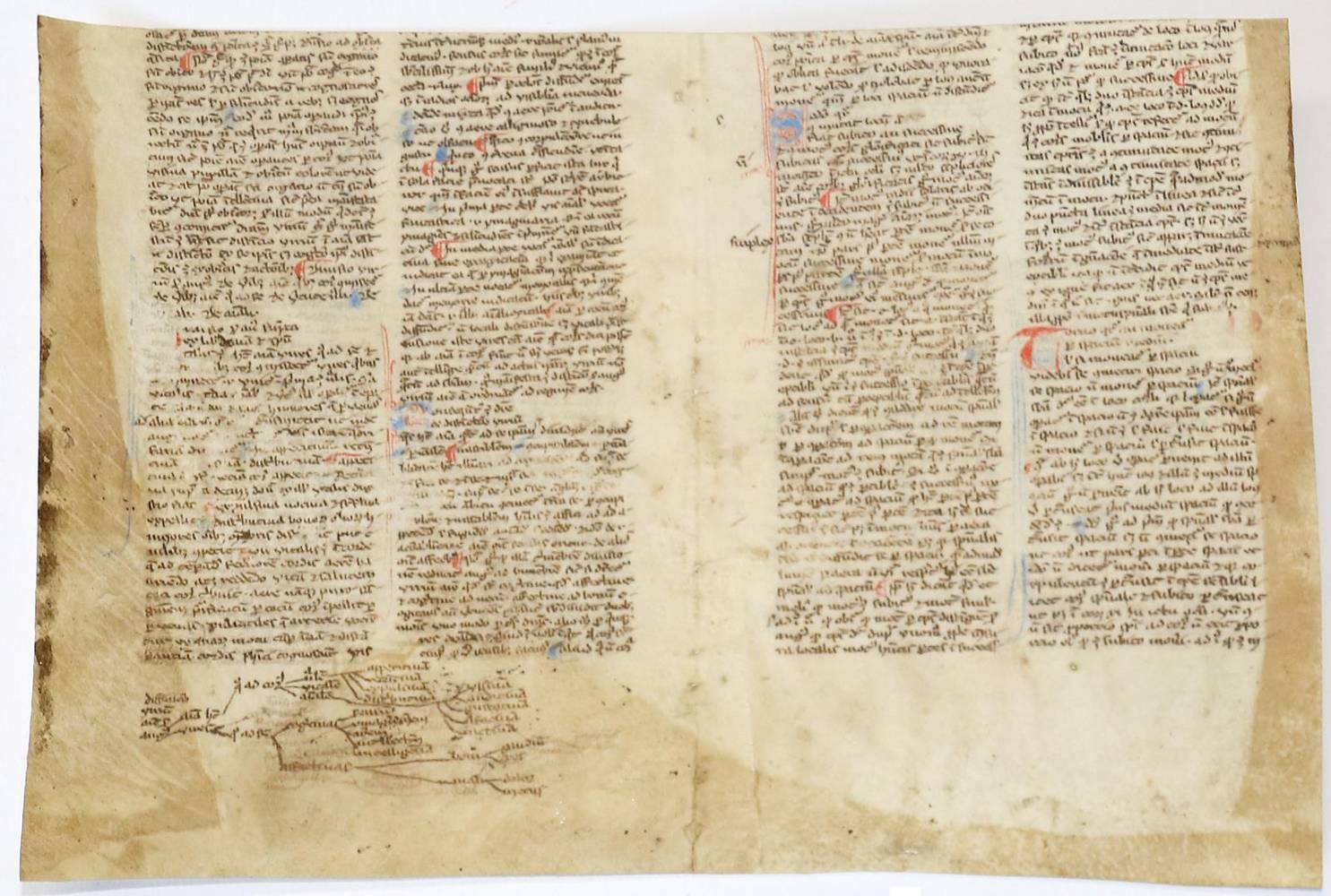 Große Abbildung Nr.1: 138-160 Perlbibel.: (Handschriften, Einbandmakulatur)