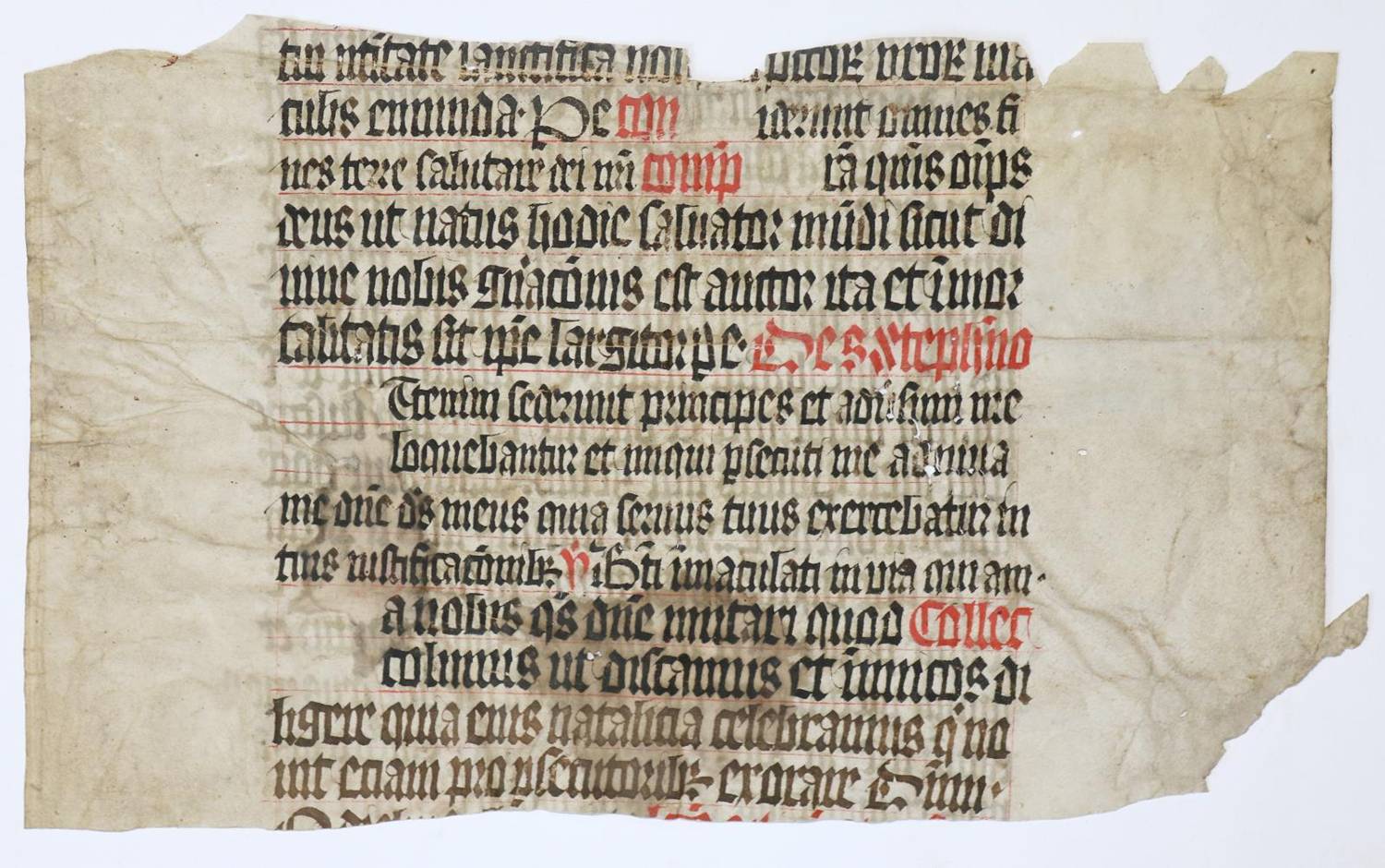 Große Abbildung Nr.4: 138-160 Perlbibel.: (Handschriften, Einbandmakulatur)