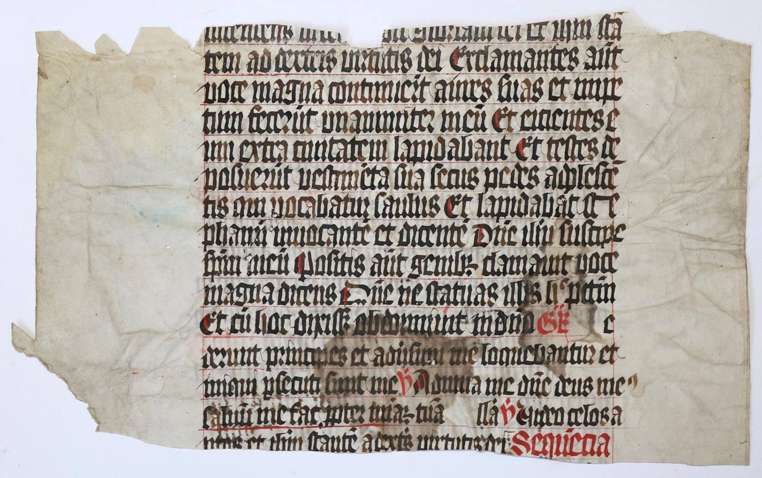 Große Abbildung Nr.5: 138-160 Perlbibel.: (Handschriften, Einbandmakulatur)
