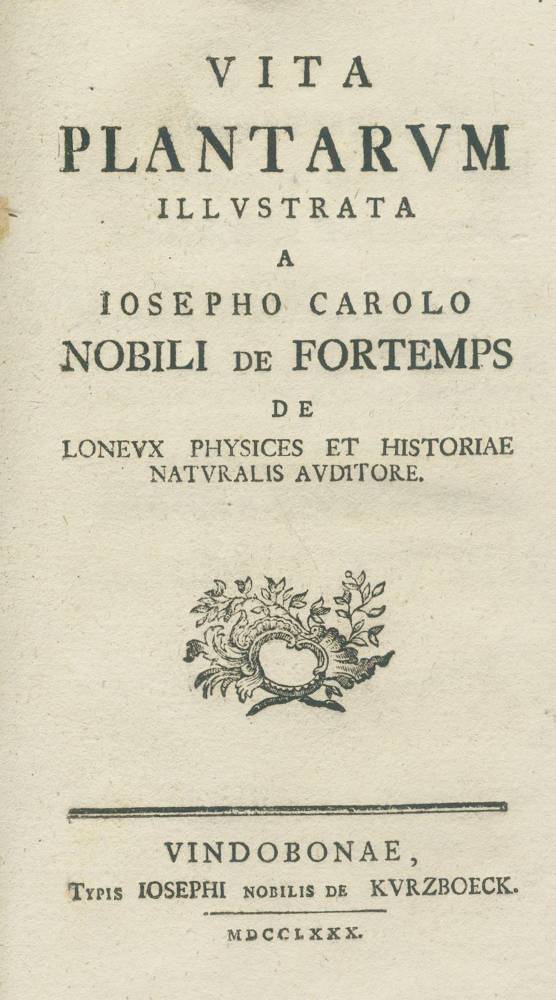 Große Abbildung Nr.1: 138-1626 Fortemps de Loneux,J.L.v.: (Botanik)