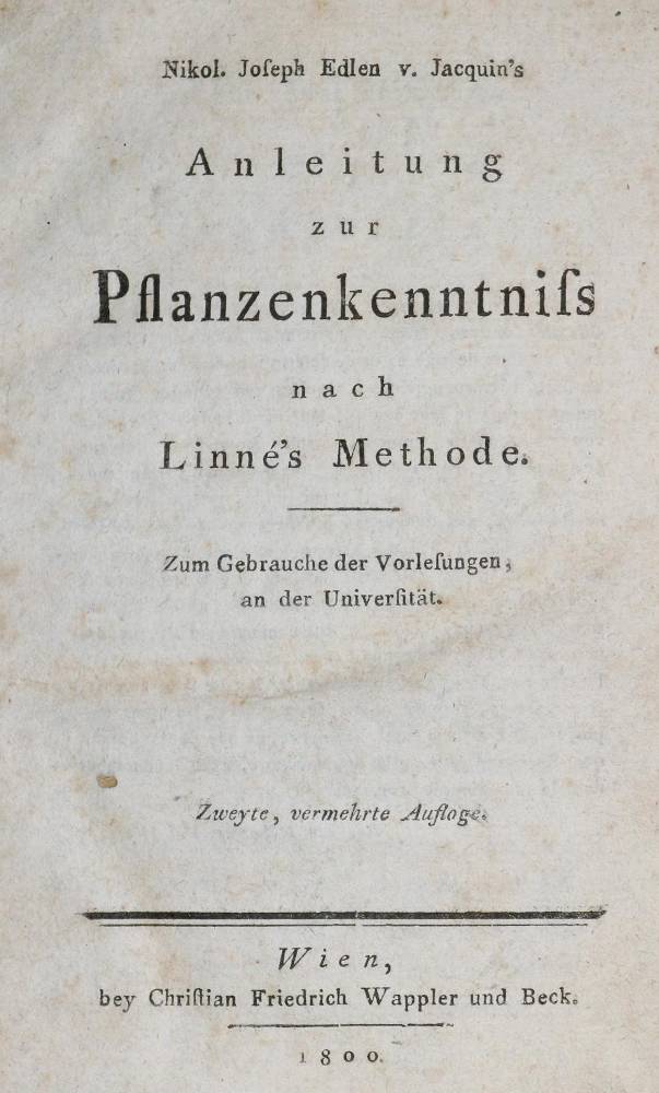 Große Abbildung Nr.2: 138-1634 Jacquin,N.J.v.: (Botanik)