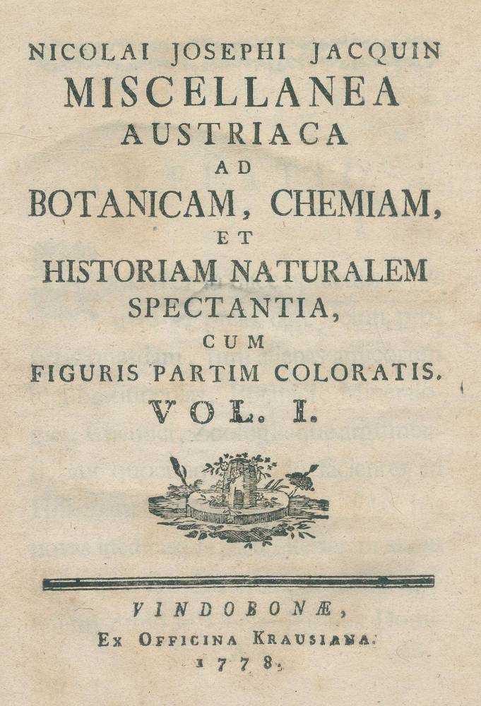 Große Abbildung Nr.1: 138-1635 Jacquin,N.J.v.: (Botanik)