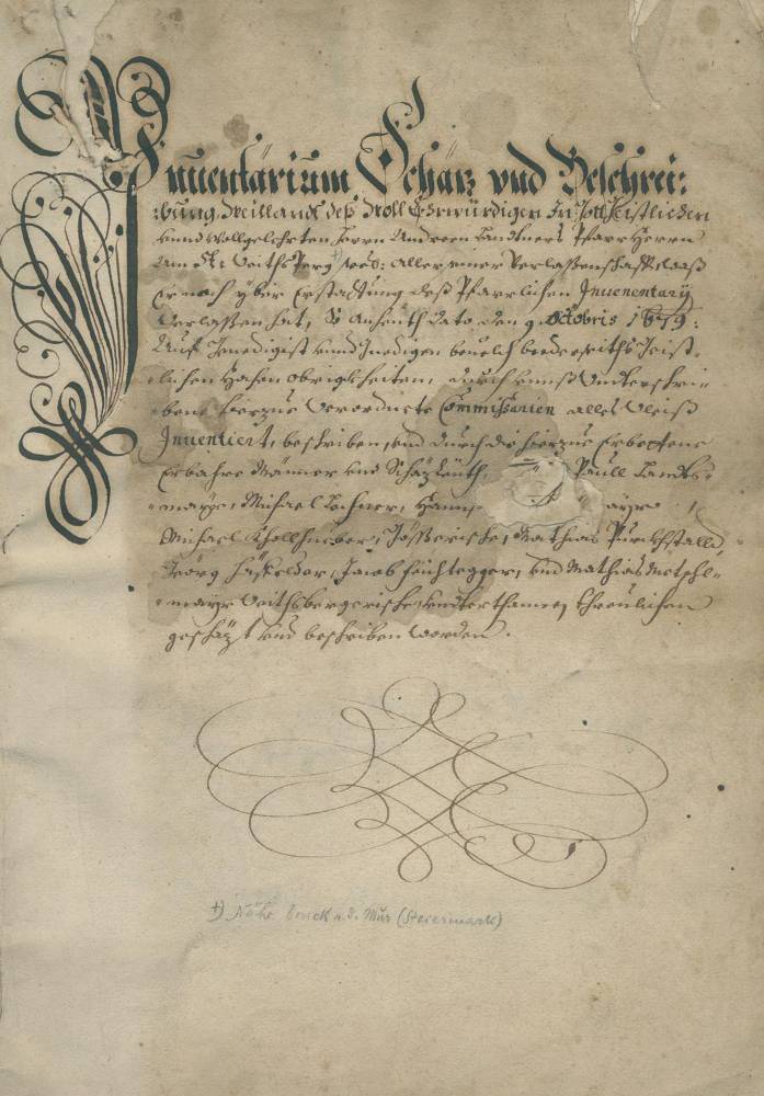 Große Abbildung Nr.1: 138-164 Inuentarium: (Handschriften)