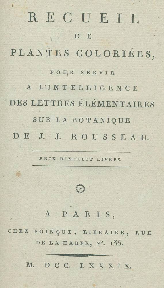 Große Abbildung Nr.1: 138-1658 Rousseau,J.J.: (Botanik)